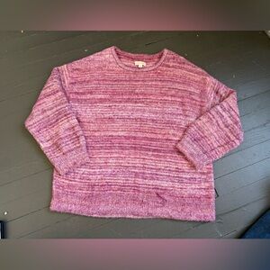Knox Rose Women’s Pink Fluffy Sweater Size XL